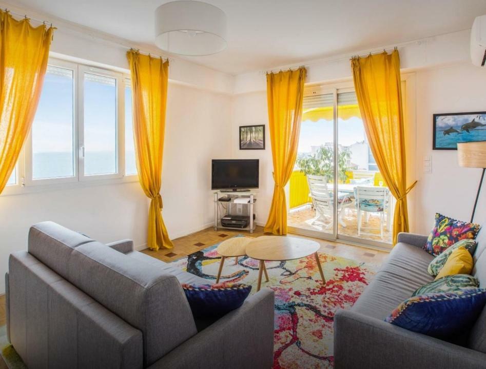 Stunning 2 Bed Flat Nice Front Of The Beach Seaview Daire Dış mekan fotoğraf